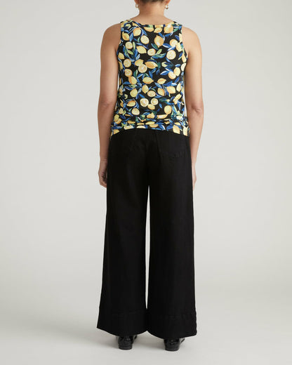Square Neck Tank Top - Black Limoncello Print | Universal Standard