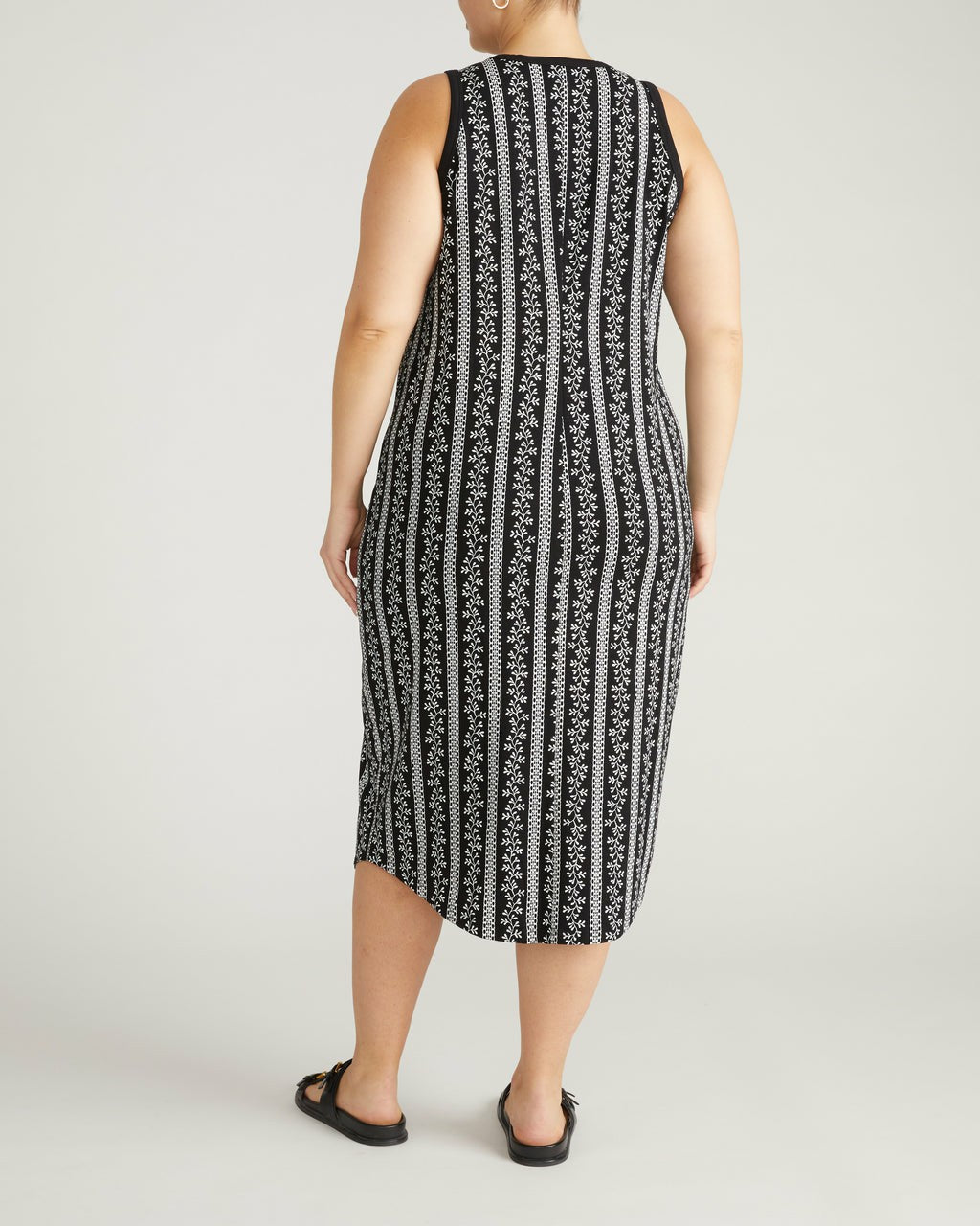 Cai High Neck Tank Dress - Florentine Print | Universal Standard