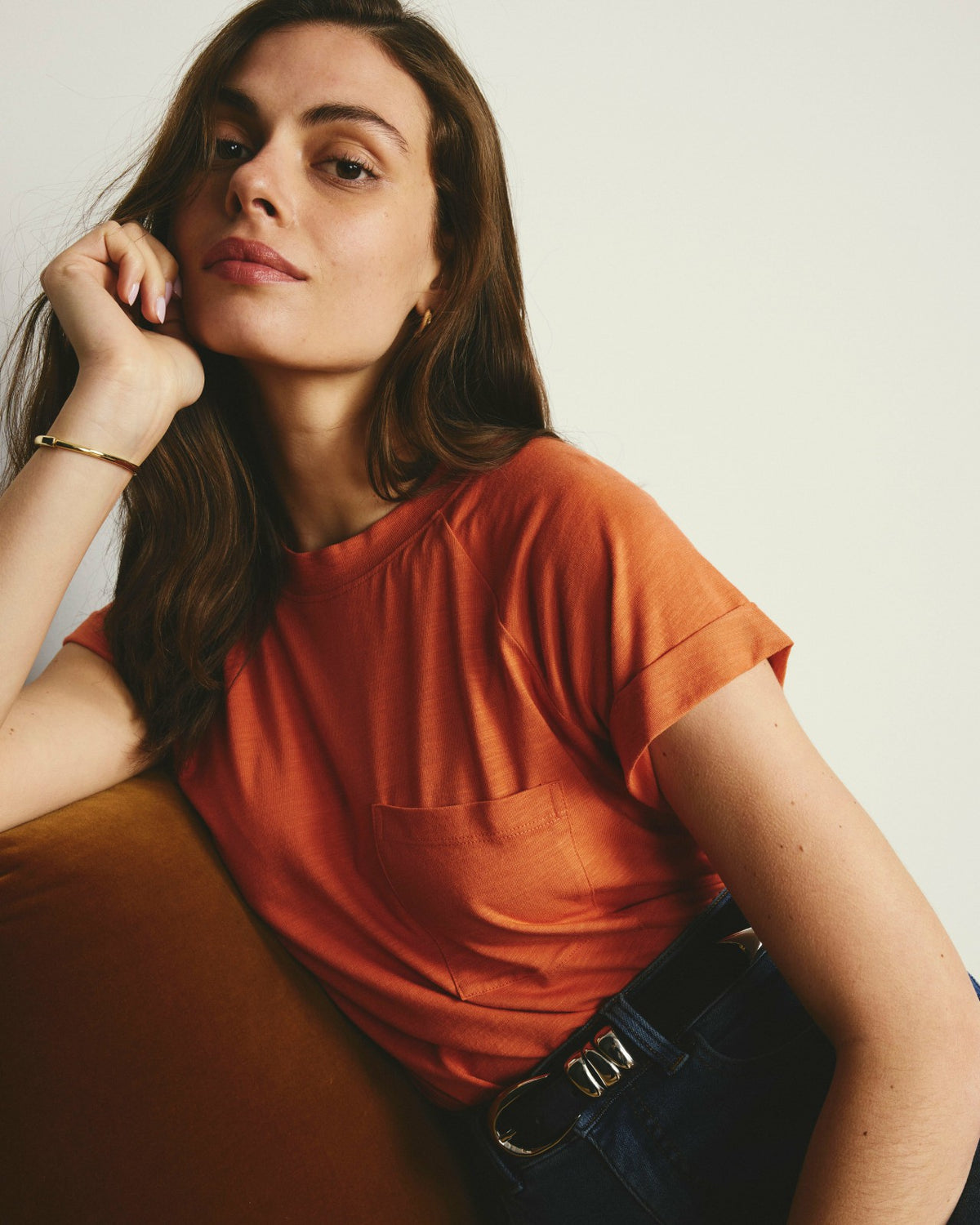 Light-As-Air Boy Tee - Italian Orange | Universal Standard