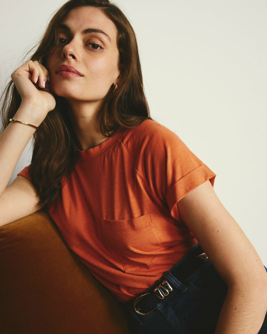 Light-As-Air Boy Tee - Italian Orange | Universal Standard