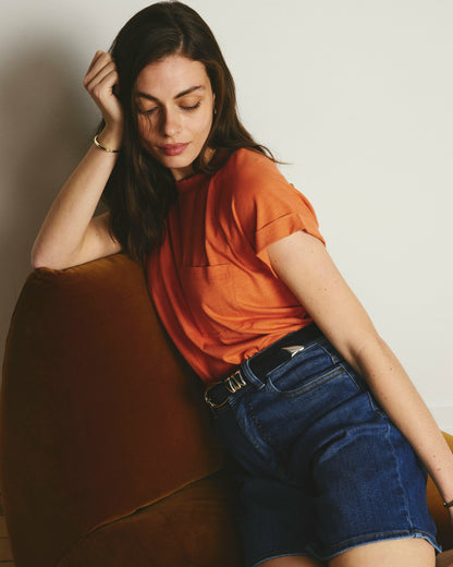 Light-As-Air Boy Tee - Italian Orange | Universal Standard