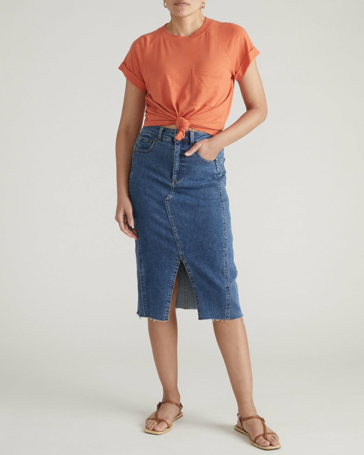 Light-As-Air Boy Tee - Italian Orange | Universal Standard