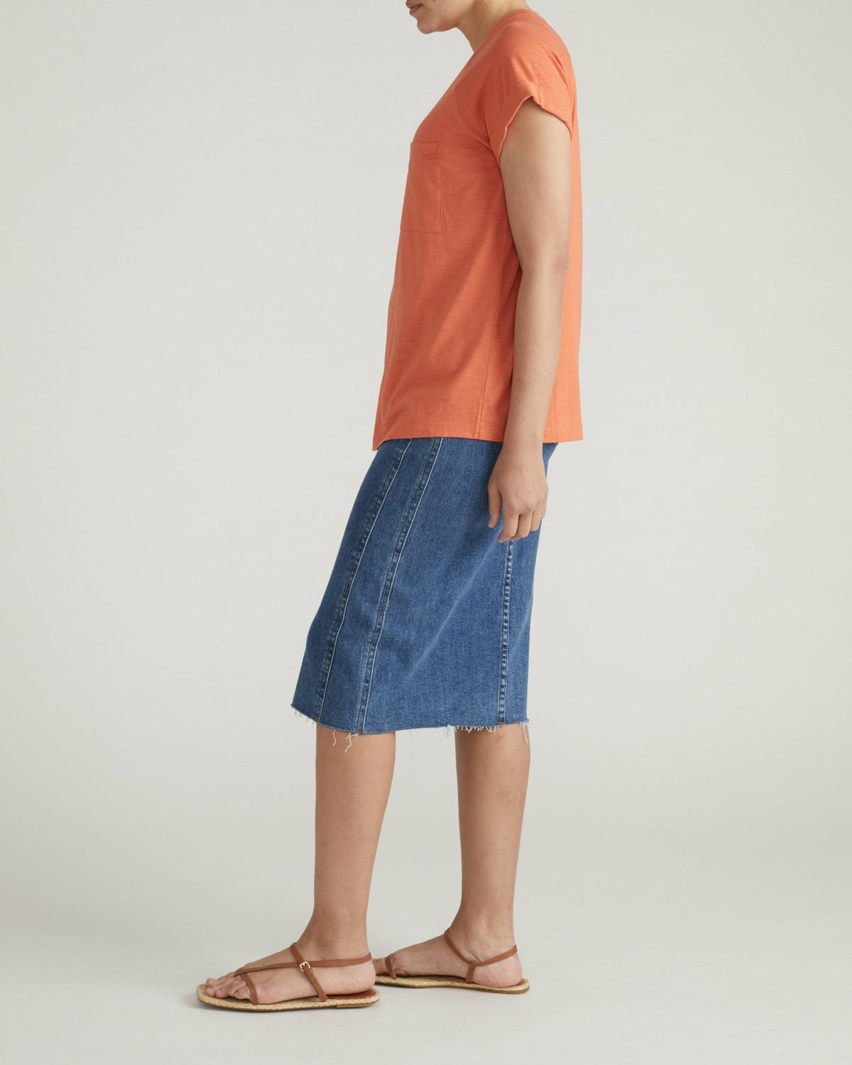 Light-As-Air Boy Tee - Italian Orange | Universal Standard