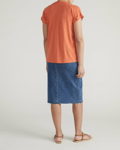 Light-As-Air Boy Tee - Italian Orange | Universal Standard