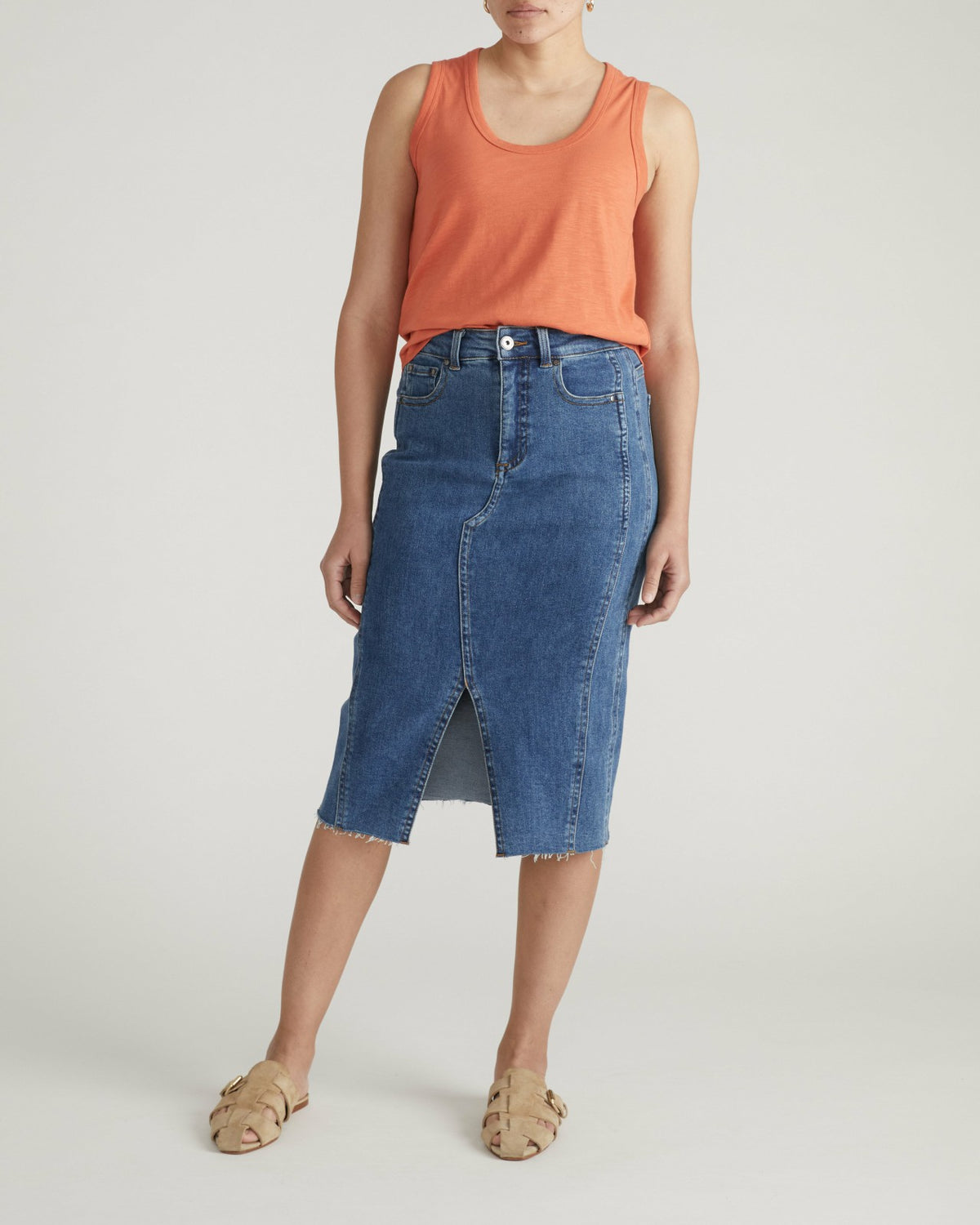 Light-As-Air Tank - Italian Orange | Universal Standard