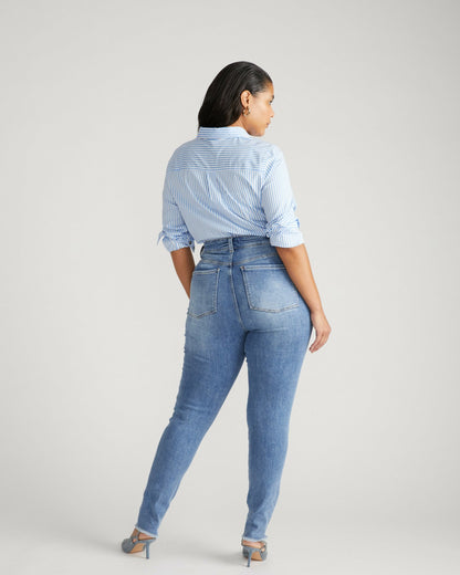 Joni High Rise Curve Slim Leg Jeans 32 Inch - Bright Indigo | Universal Standard