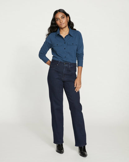 Etta High Rise Straight Leg Jeans 31 Inch - Dark Indigo | Universal Standard