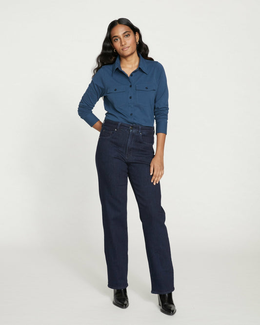 Etta High Rise Straight Leg Jeans 31 Inch - Dark Indigo | Universal Standard