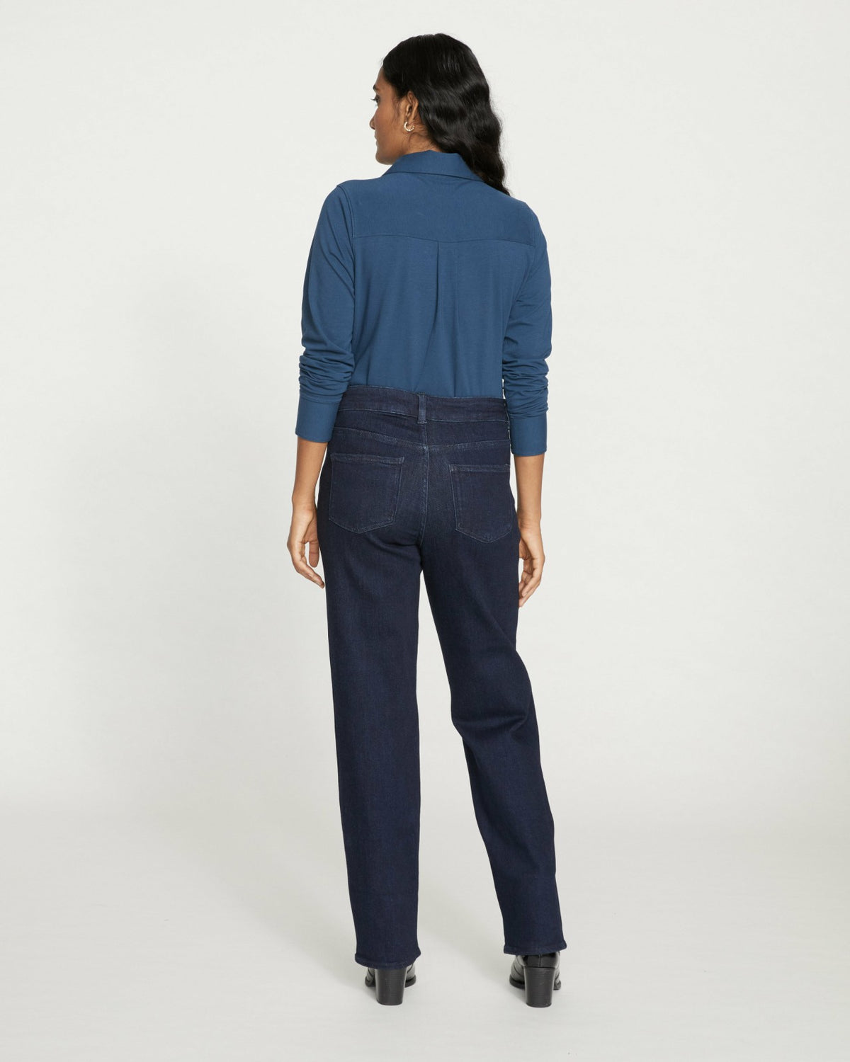 Etta High Rise Straight Leg Jeans 31 Inch - Dark Indigo | Universal Standard