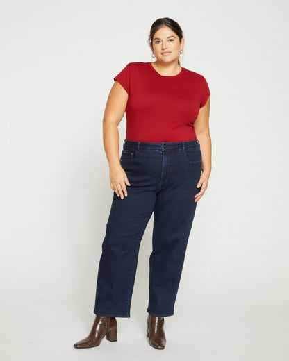 Etta High Rise Straight Leg Jeans 28 Inch - Dark Indigo | Universal Standard
