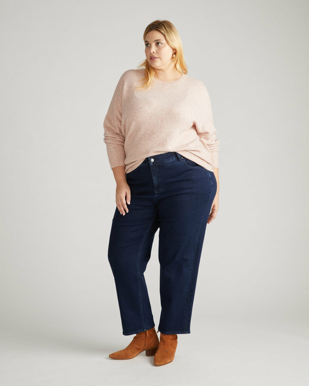 Seine High Rise Straight Leg Jean 29 Inch - Dark Indigo | Universal Standard