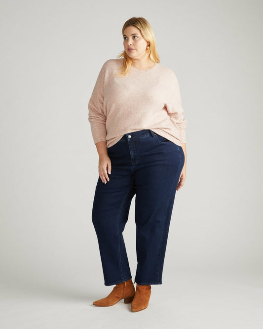 Seine High Rise Straight Leg Jean 29 Inch - Dark Indigo | Universal Standard