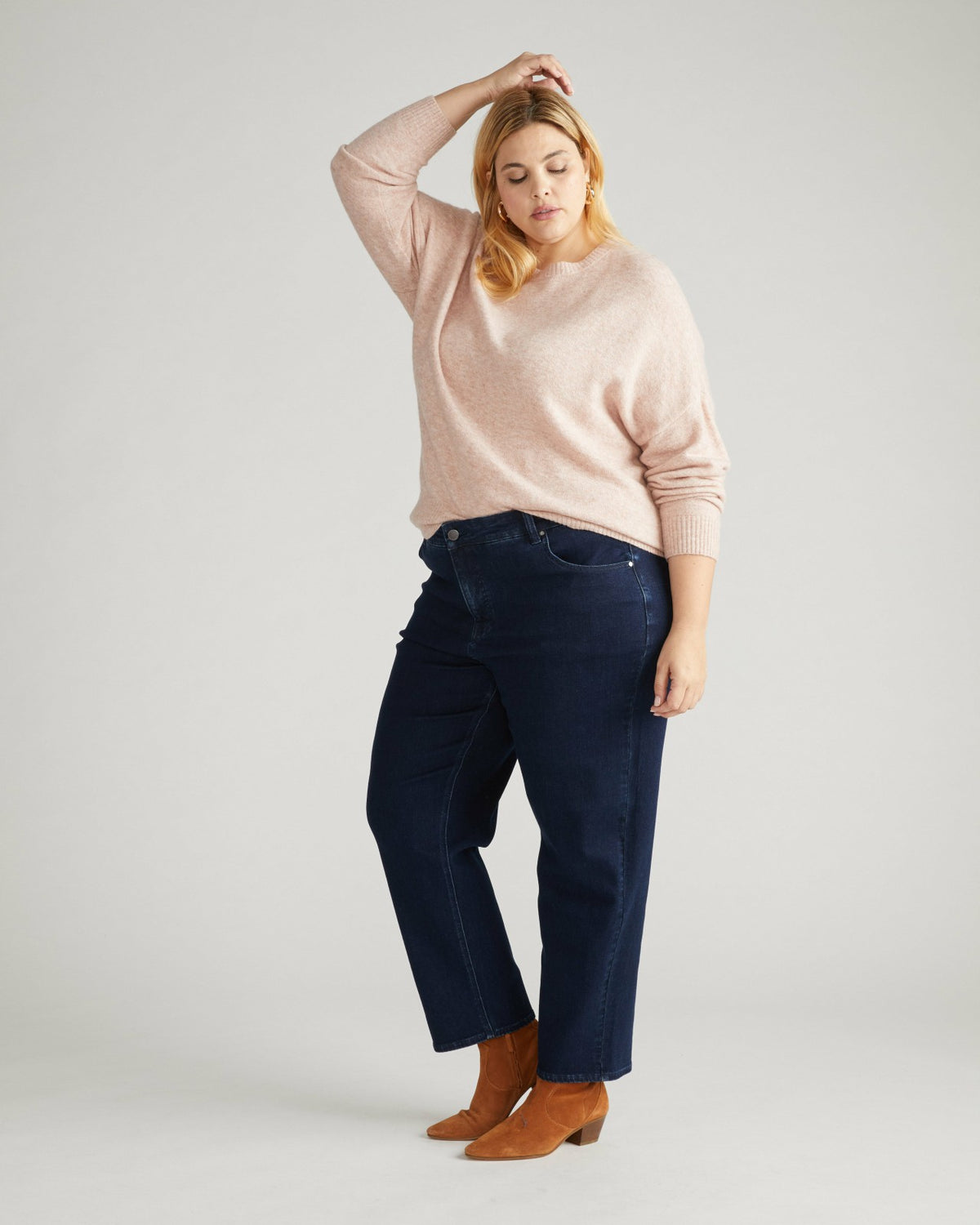 Seine High Rise Straight Leg Jean 29 Inch - Dark Indigo | Universal Standard