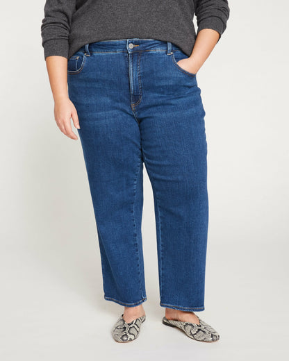 Etta High Rise Straight Leg Jeans 28 Inch - Aged Indigo | Universal Standard