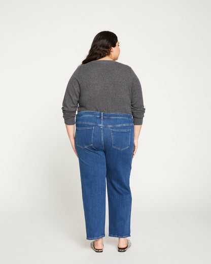 Etta High Rise Straight Leg Jeans 28 Inch - Aged Indigo | Universal Standard