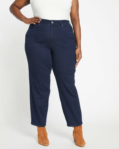 Dylan High Rise Tapered Jeans 29 Inch - Dark Indigo | Universal Standard