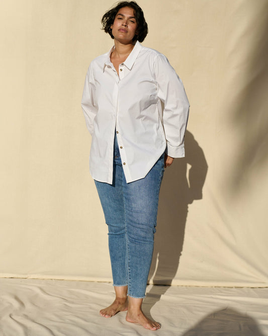 Joni High Rise Curve Slim Leg Jeans 27 Inch - Bright Indigo | Universal Standard
