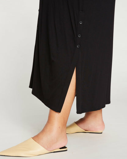 Sally Liquid Jersey Shirt Dress - Black | Universal Standard