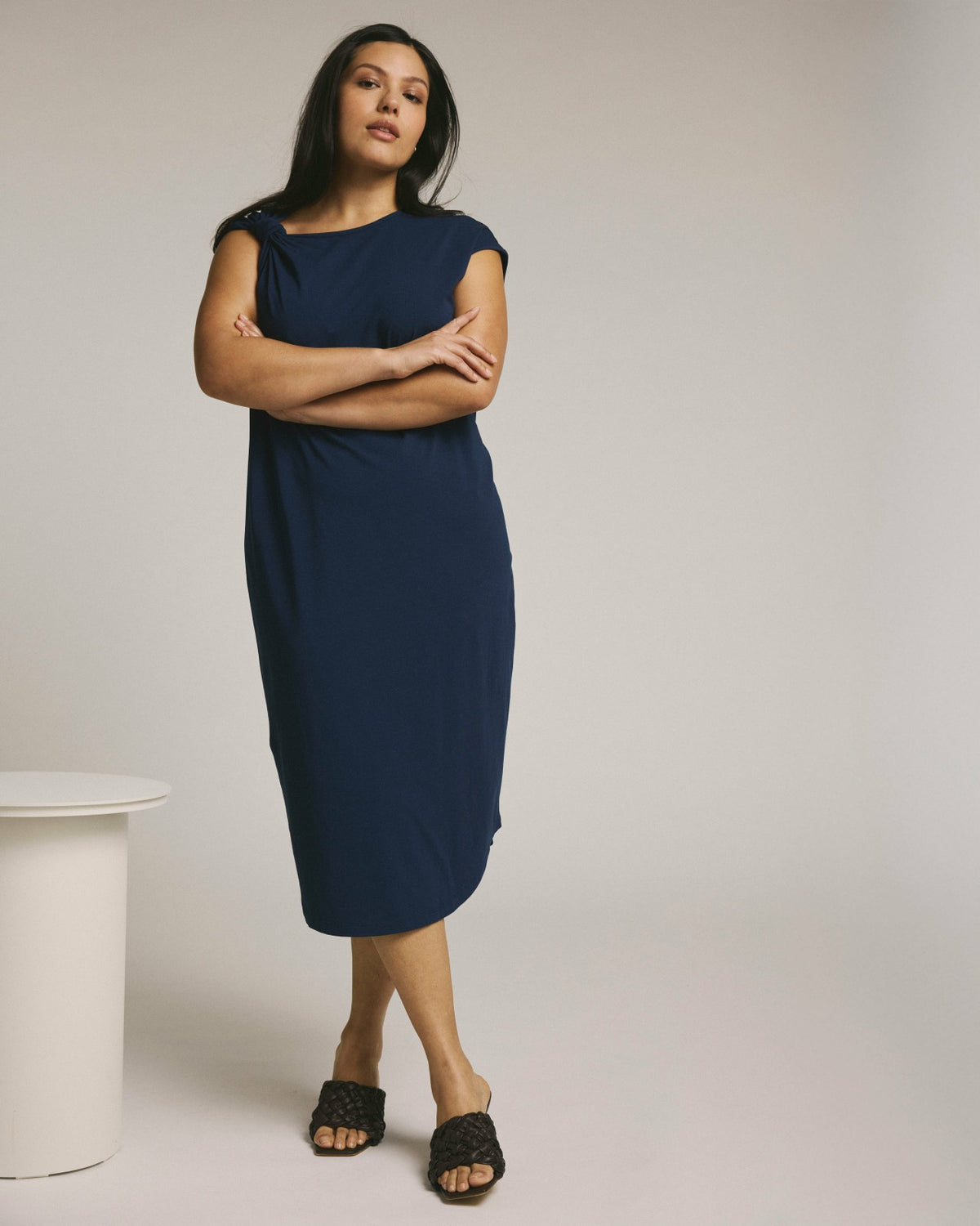Shoulder Knot Dress - Cenote | Universal Standard