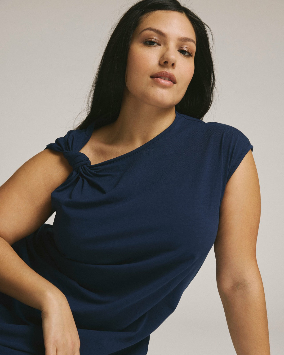 Shoulder Knot Dress - Cenote | Universal Standard