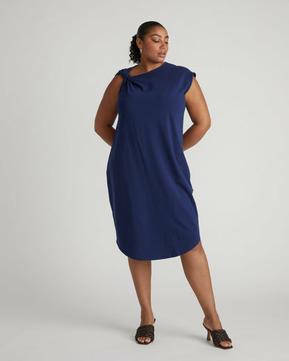 Shoulder Knot Dress - Cenote | Universal Standard