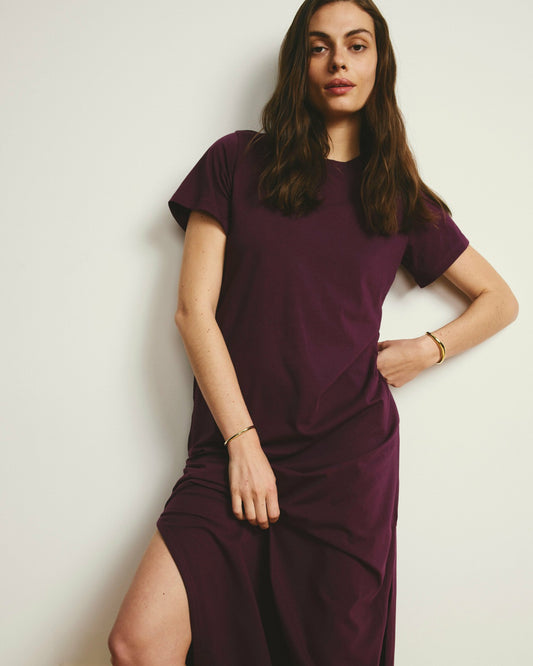 Halie Maxi T-Shirt Dress - Gamay | Universal Standard