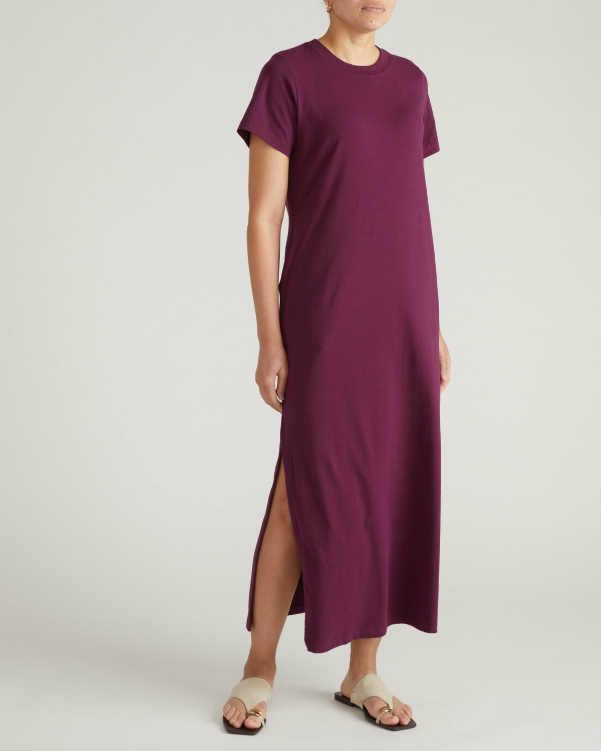Halie Maxi T-Shirt Dress - Gamay | Universal Standard