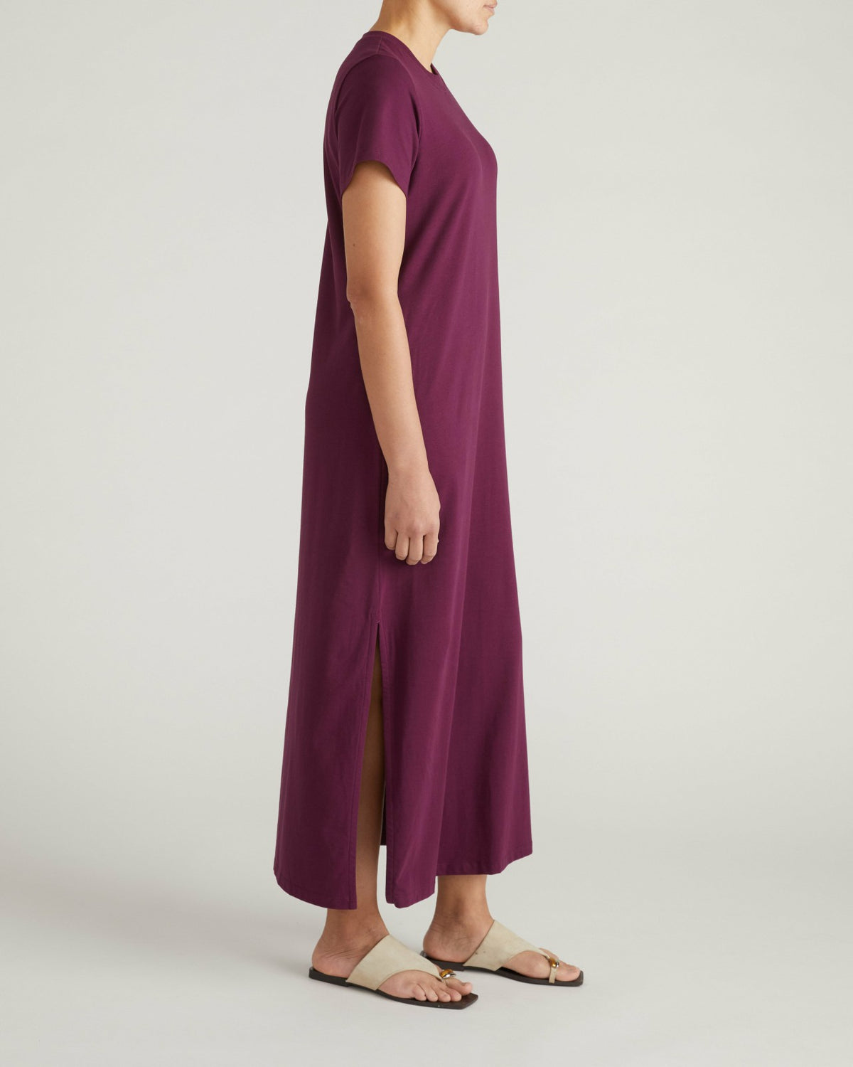 Halie Maxi T-Shirt Dress - Gamay | Universal Standard
