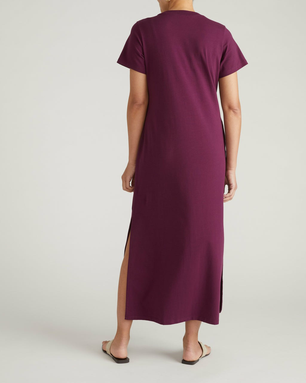 Halie Maxi T-Shirt Dress - Gamay | Universal Standard