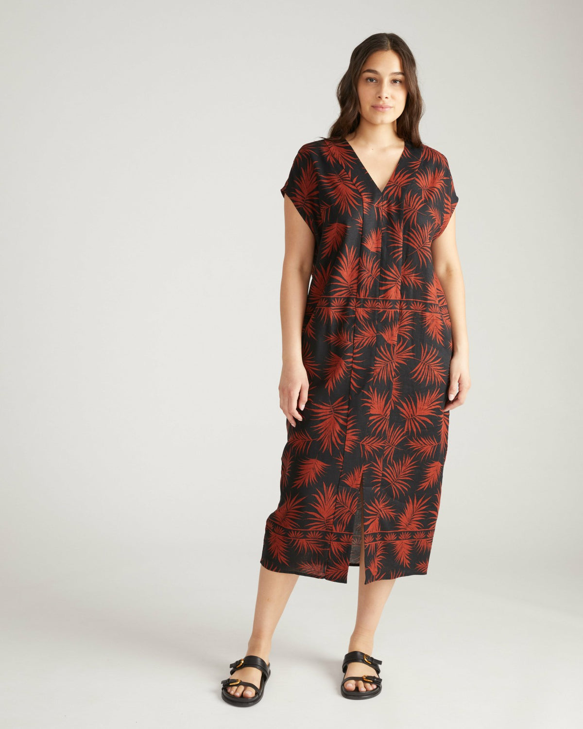 Cabana Linen Blend Kaftan - Bohem Print | Universal Standard