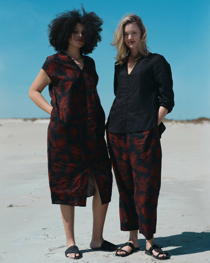 Cabana Linen Blend Kaftan - Bohem Print | Universal Standard