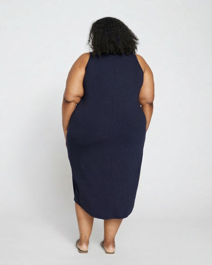 Cai High Neck Tank Dress - Midnight | Universal Standard