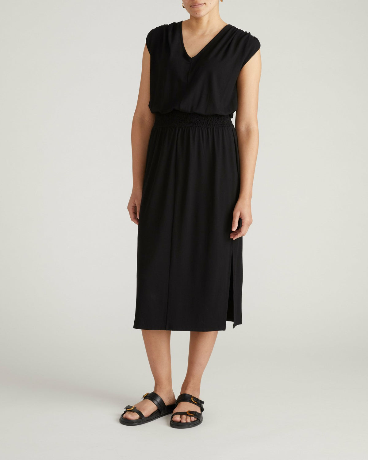 Tish Divine Jersey Kaftan - Black | Universal Standard