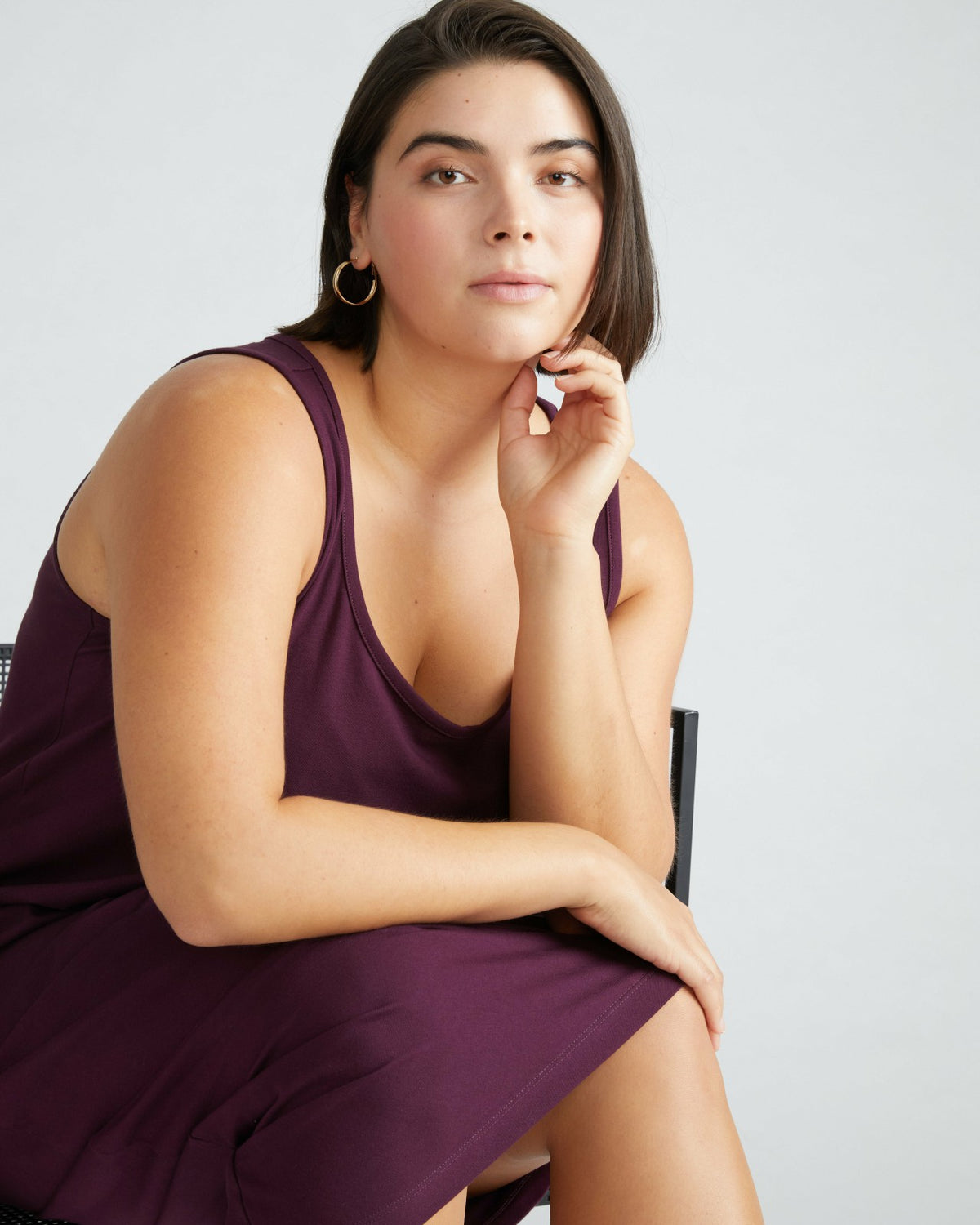 Iconic Geneva Tank Dress - Acai | Universal Standard