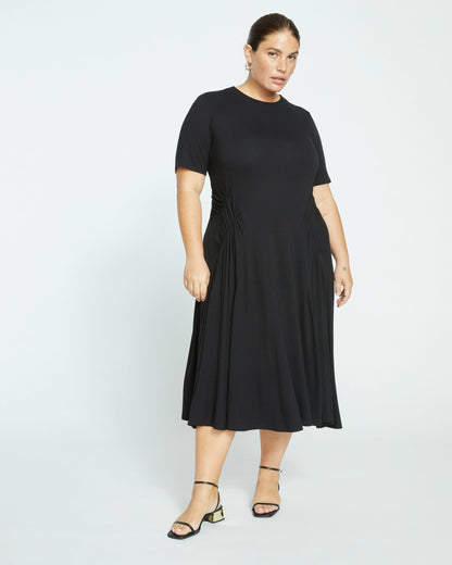 Devi Liquid Jersey Dress - Black | Universal Standard