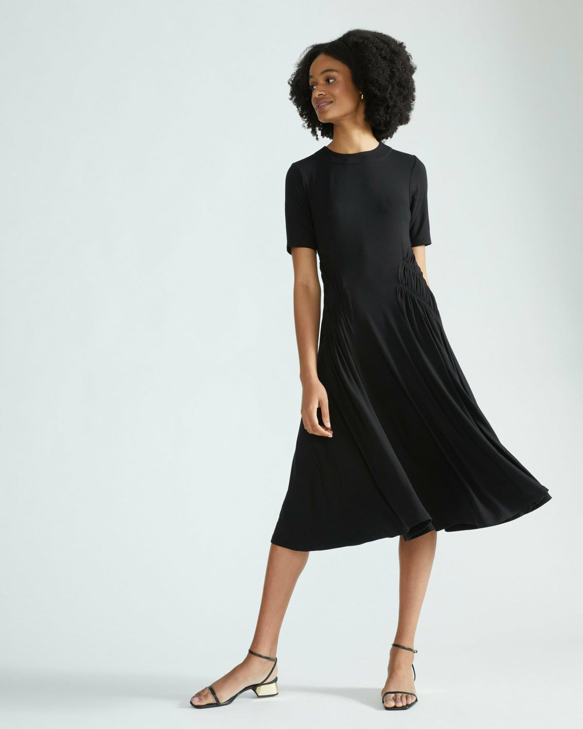 Devi Liquid Jersey Dress - Black | Universal Standard