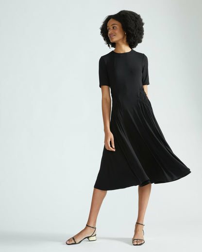 Devi Liquid Jersey Dress - Black | Universal Standard
