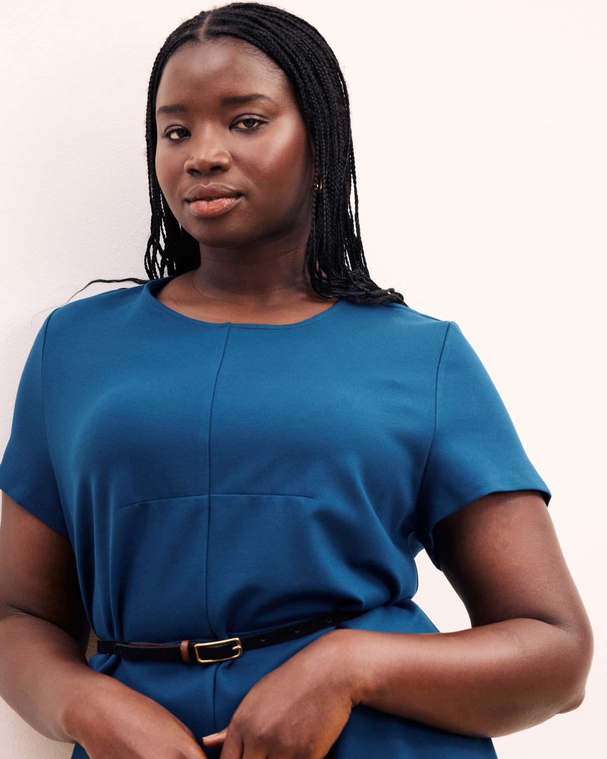 Executive Ponte Dress - Deep Teal | Universal Standard