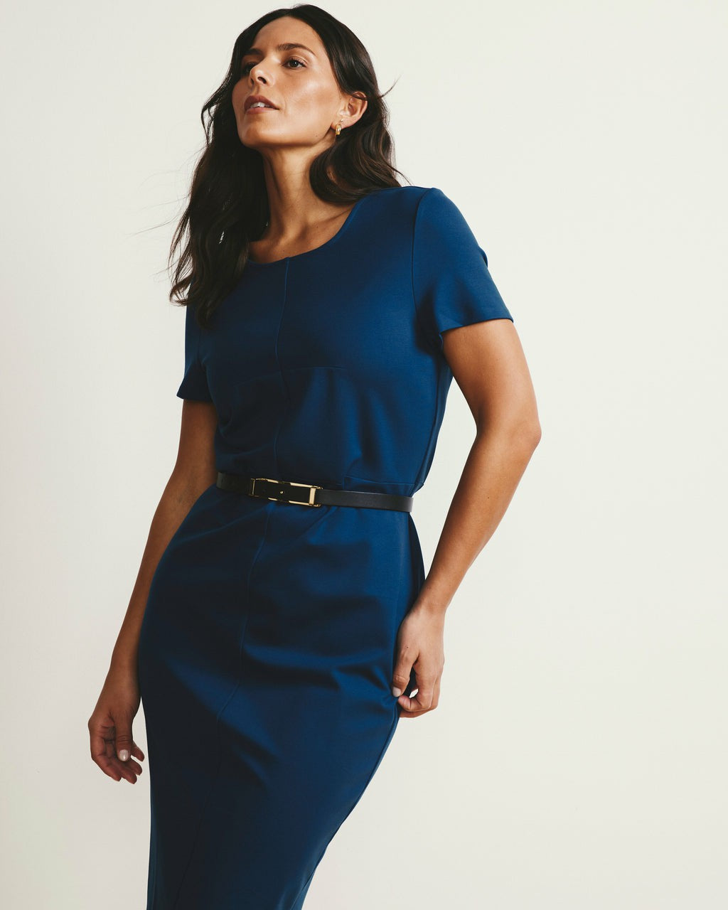 Executive Ponte Dress - Deep Teal | Universal Standard