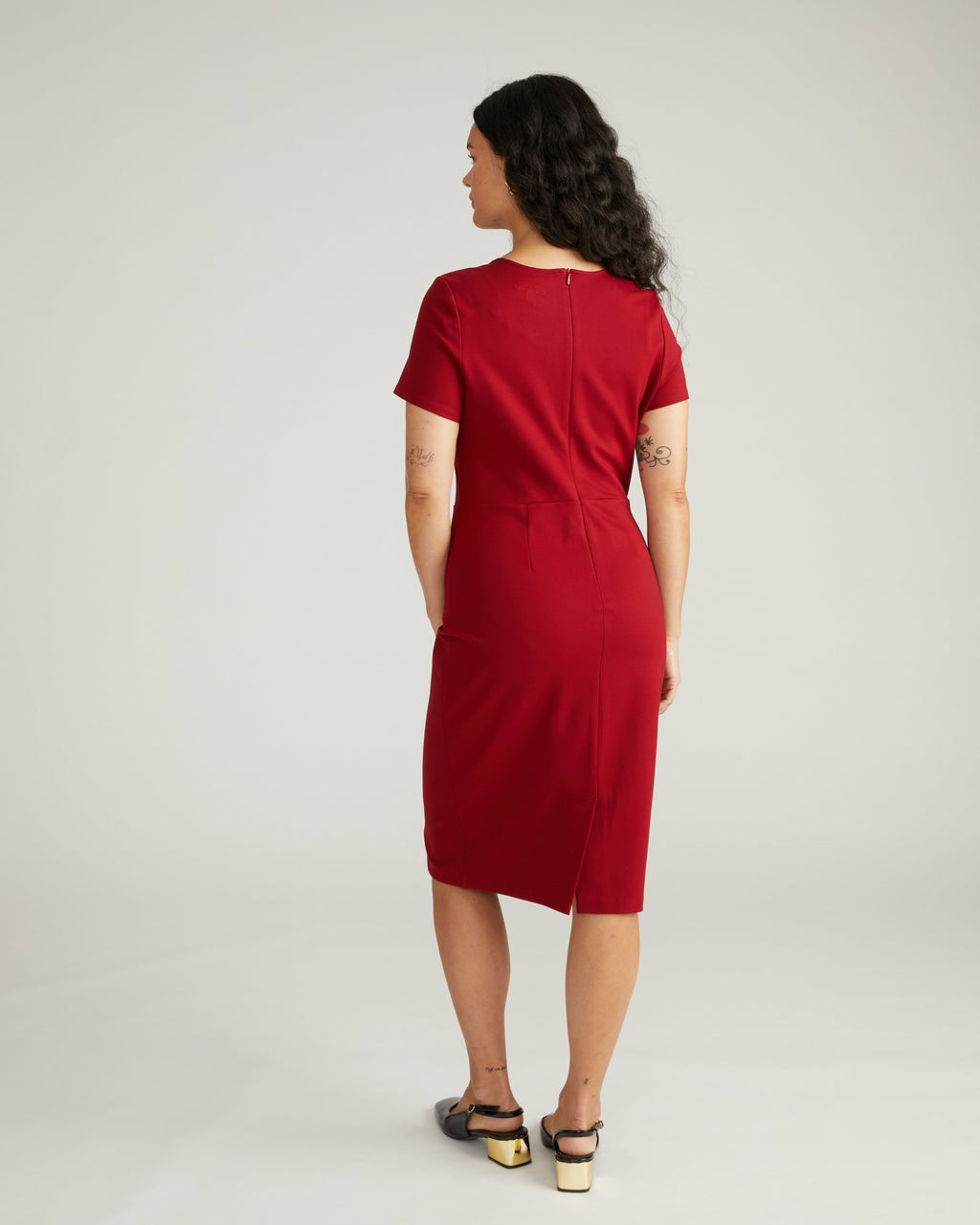 Executive Ponte Dress - Garnet | Universal Standard