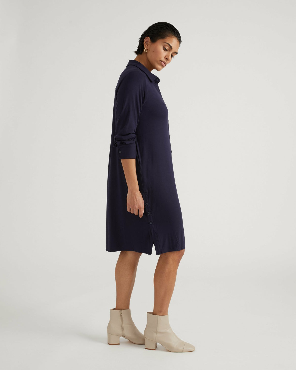 Marcie Liquid Jersey Dress - Midnight | Universal Standard