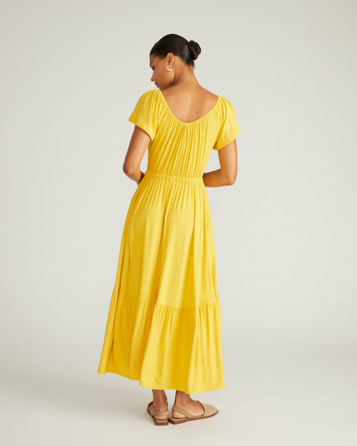 Kahlo Liquid Jersey Dress - Golden Hour | Universal Standard