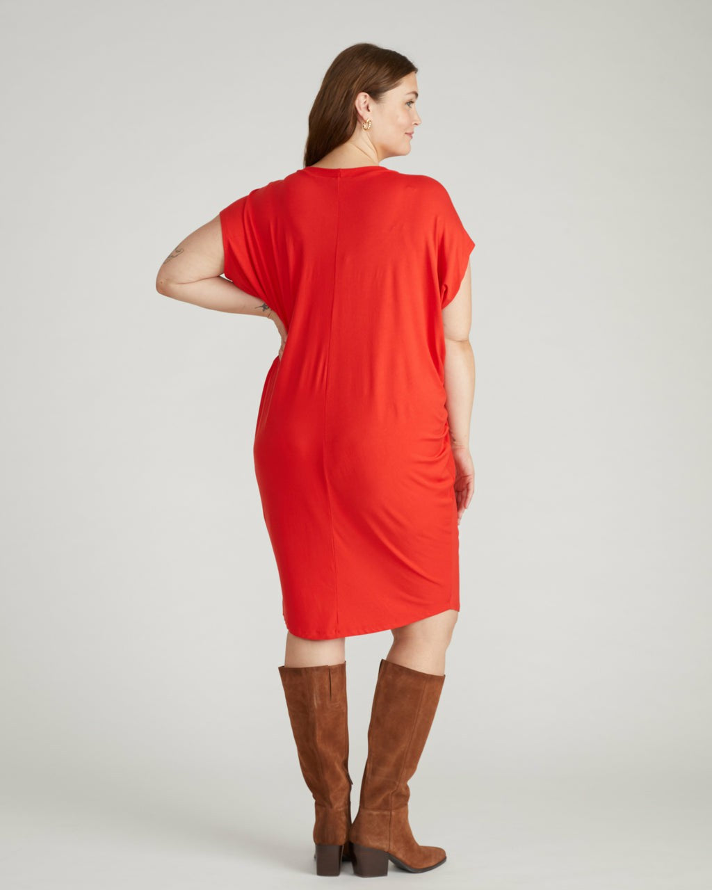Carrea Relaxed Liquid Jersey Dress - Lipstick | Universal Standard