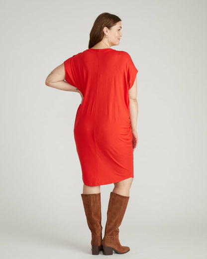 Carrea Relaxed Liquid Jersey Dress - Lipstick | Universal Standard