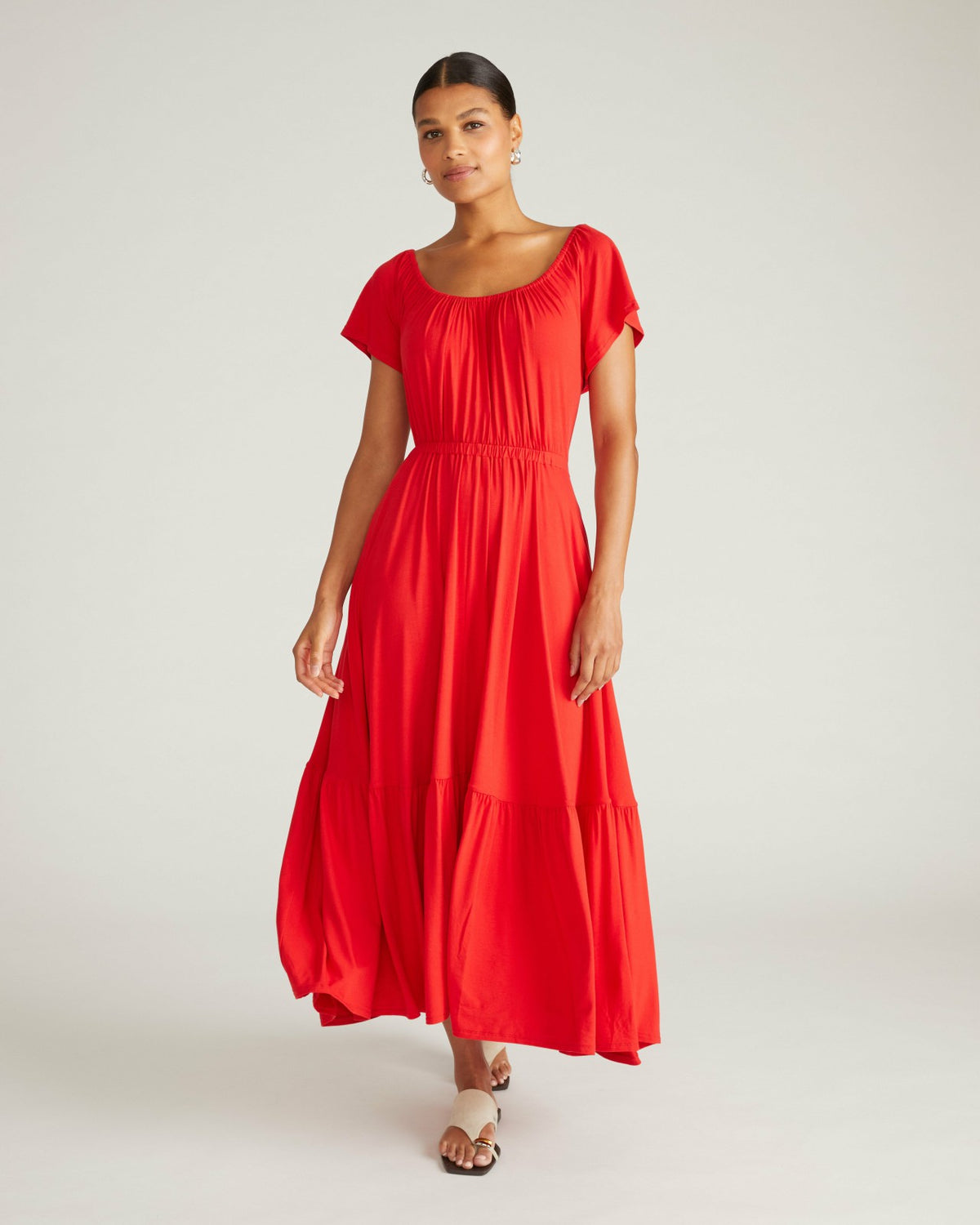 Kahlo Liquid Jersey Dress - Lipstick | Universal Standard