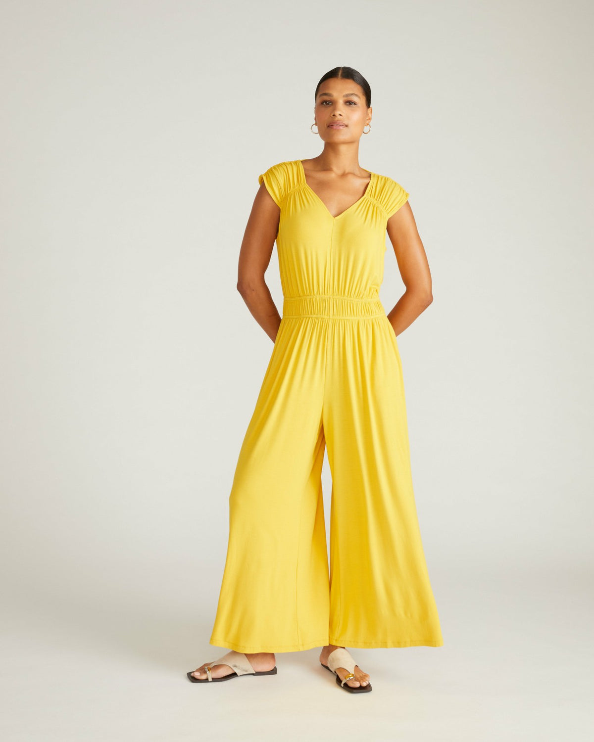 Zoey Liquid Jersey Jumpsuit - Golden Hour | Universal Standard