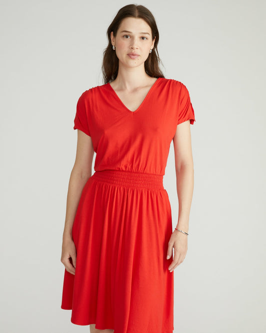 Minetta Liquid Jersey Dress - Lipstick | Universal Standard