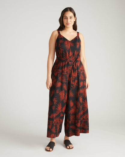 Promenade Linen Blend Jumpsuit - Bohem Print | Universal Standard