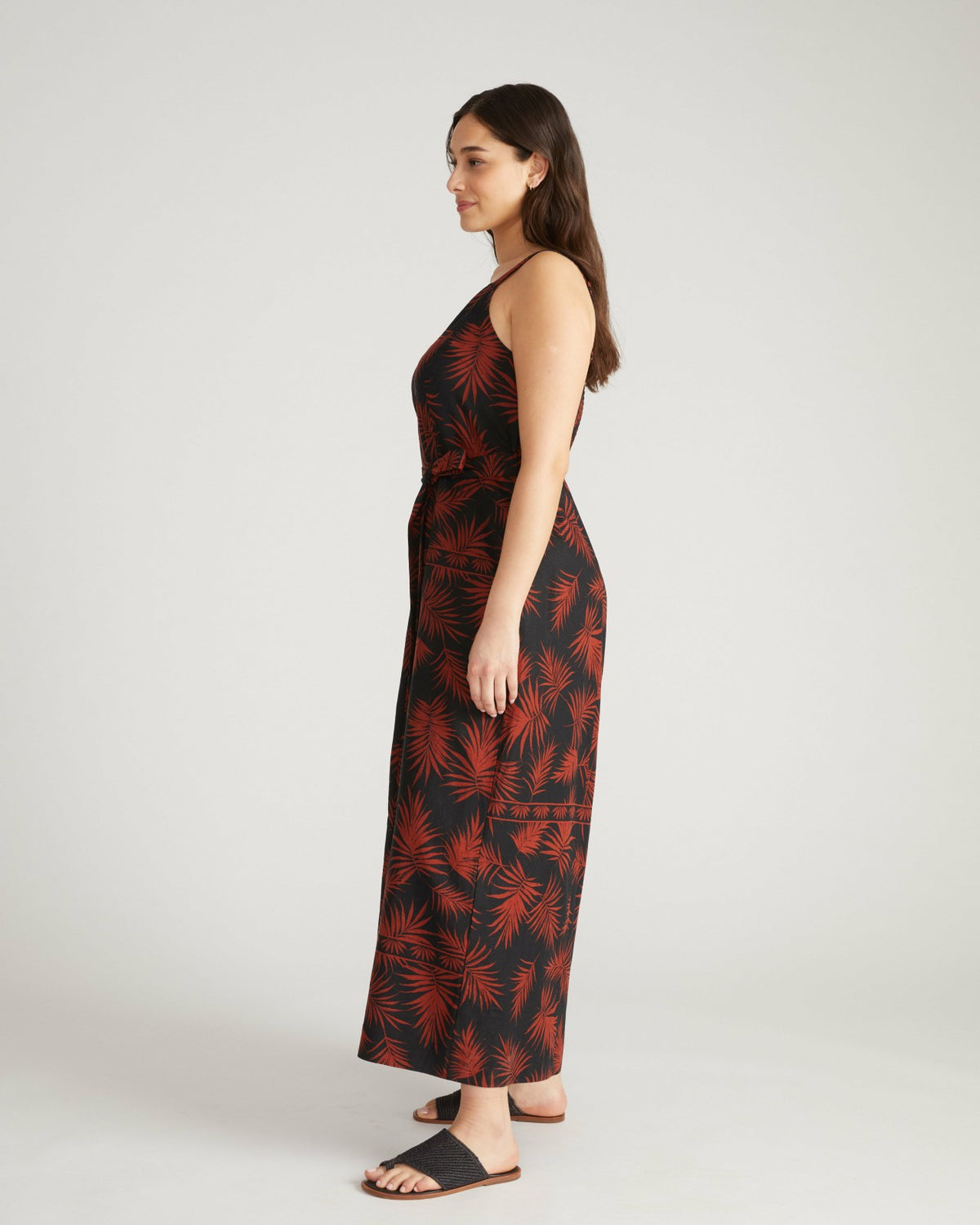 Promenade Linen Blend Jumpsuit - Bohem Print | Universal Standard