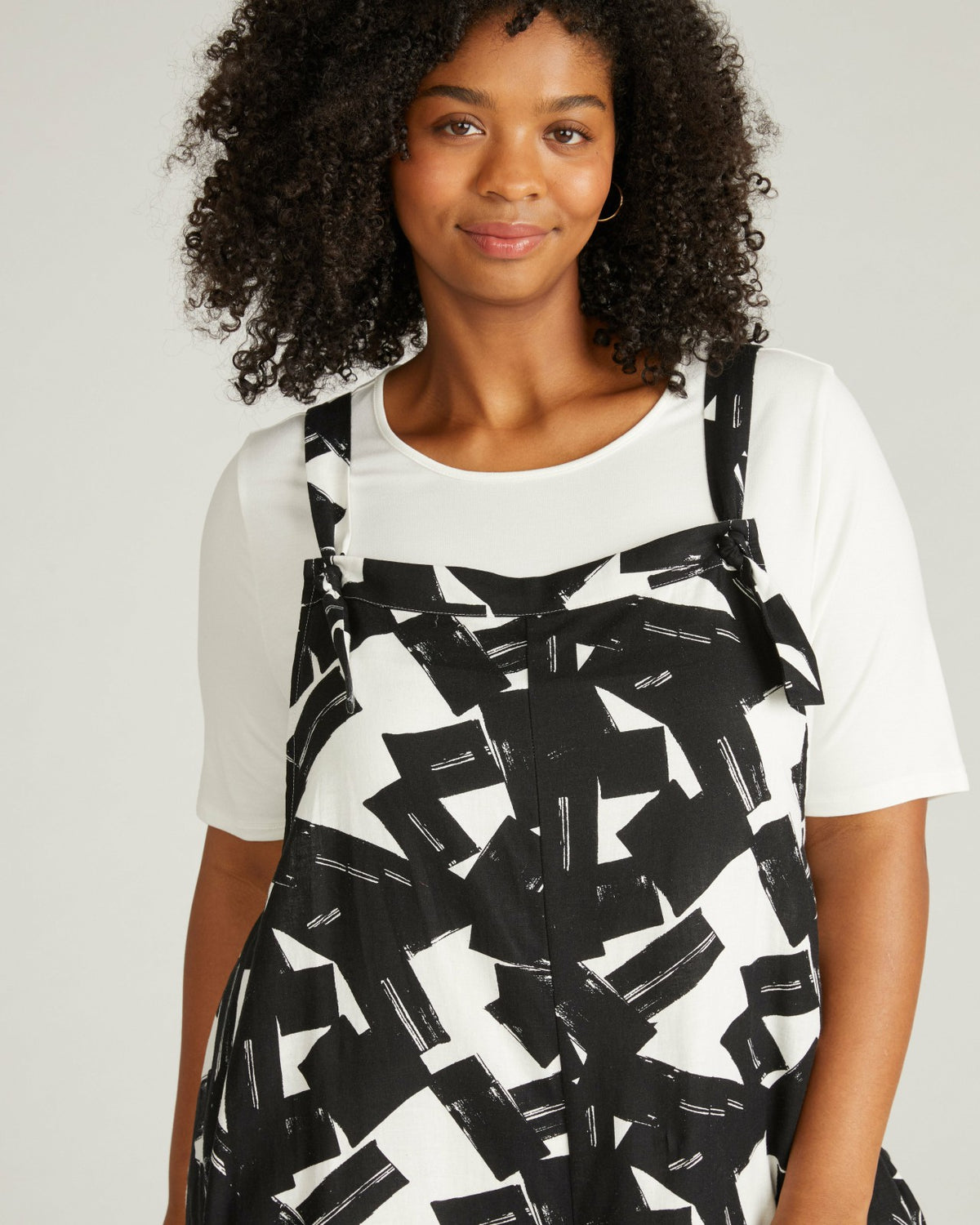 Kora Linen Blend Overalls - Santiago Print | Universal Standard